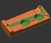 Base oil filter Core Box -top